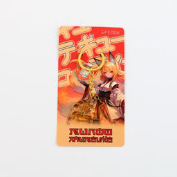 Брелок для ключей металлический, аниме «Лиса», 6.5×3 см