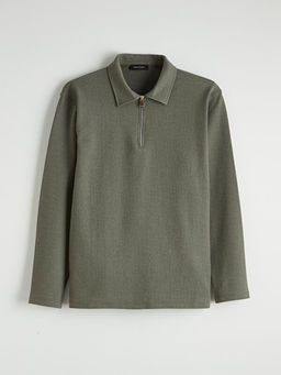 Polo Yaka Erkek Sweatshirt