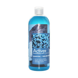 Modum ACTIVE+ Шампунь и Гель для душа 2в 1 Hyaluronic Acid & Sea Salt , 750мл (C151-605)