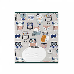 Цена за 10 шт. Тетрадь школьная ученическая ErichKrause Animalism, 12 листов, линейка (в плёнке по 10 шт.)_MIX-PACK  фото 6