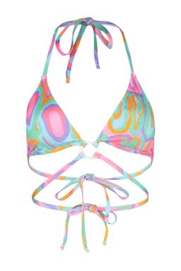Soyut Desenli Ucgen Aksesuarl? Bikini Ustu TBESS23BU00265