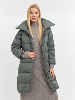 Пуховик женский стеганый длины миди - Glenfield фото 3