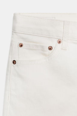 JEANS ZW COLLECTION CROPPED FLARE TIRO MEDIO / Blanco - Zara фото 9