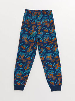 Bisiklet Yaka Bask?l? Uzun Kollu Erkek ?ocuk Pijama Tak?m? - Waikiki фото 3