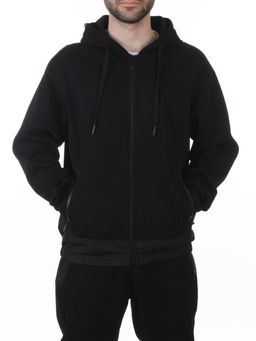 AAL-710 BLACK Костюм спортивный мужской (85% хлопок, 15% полиэстер)