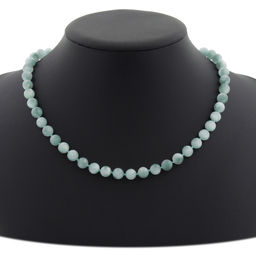 Бусы из ангелита круглые 8мм, длина 46см