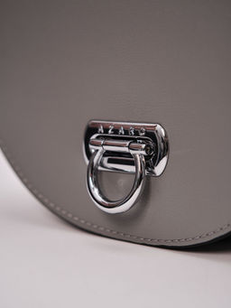 Сумка кожаная на плечо Azaro 31032 нельсон/серый