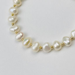 Бусы регулируемый из Жемчуга - Радуга самоцветов фото 4