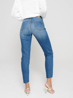 CONTE Eco-friendly джинсы Mom Fit с высокой посадкой CON-189 mid blue