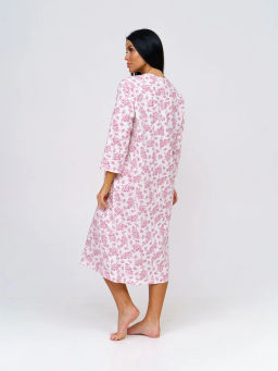 Ночная сорочка женская, цвет белый розовый