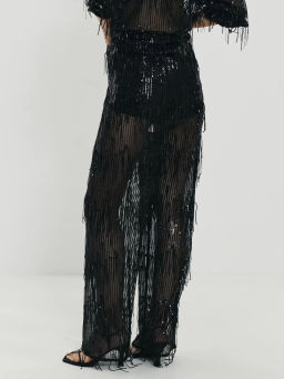 Прямые брюки с пайетками / Zarina