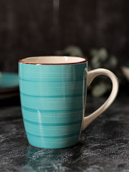 Кружка Доляна «Морской мир», 360 мл, керамика, голубая