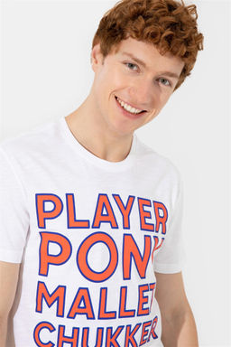 U. S. Polo Assn Мужская белая футболка с круглым вырезом - U.s. polo assn фото 9