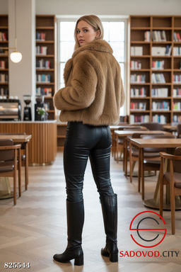 Шуба женская из искусственного меха