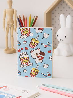 Блокнот (А5) "Bear fastfood", blue (14.5х21 см)