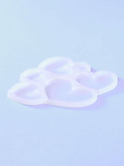 Форма для леденцов Сердечки, силикон, 16?14?0.7 см, 6 ячеек, прозрачная