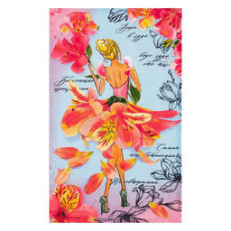 Набор кухонных полотенец Доляна. Самая очаровательная, 2 шт., голубые, 35?60 см