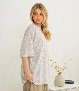 Футболка #КТ1200, светло-бежевый - Dommod фото 2