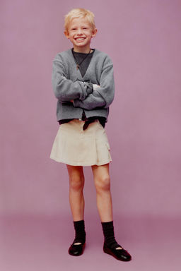 V-NECK KNIT CARDIGAN WITH SHIMMERING BOWS - Zara фото 6