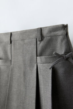 BOX PLEAT SKIRT WITH BOWS - Zara фото 3