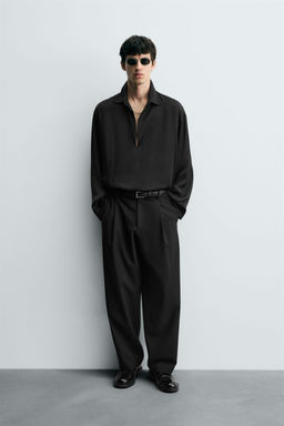 SATIN POLO SHIRT