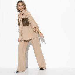 Брючный костюм Девиз бизнеследи (style extra 2 в 1)