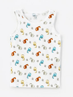 Bisiklet Yaka Bask?l? Erkek Bebek Atlet 3l? - Waikiki фото 3