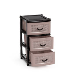 Комод 3-х секционный коричневый (уп.1) М1353