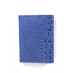 Обложка для авто+паспорт Croco-ВП-103 натуральная кожа голубой кайман (13) 264840  фото 2