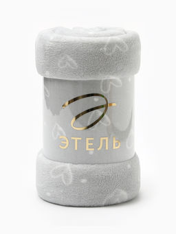 Плед Этель. Сердечки, 180?200 см, корал-флис  фото 9