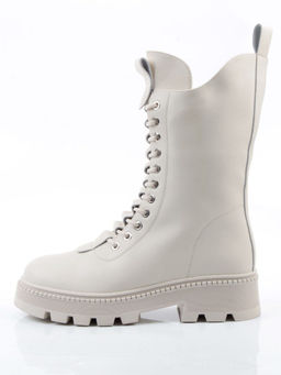 04-PAG294-2Z MILK Ботинки зимние женские (натуральная кожа, 100% шерсть)