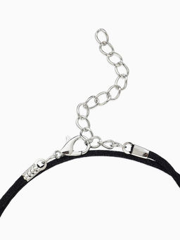 Цена за 10 шт. Шнурок нейлоновый d=1.5 мм, 43 см + удлинитель, чёрный