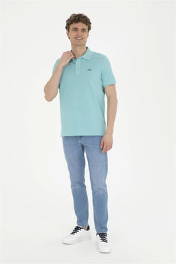 Футболка U.S. Polo Assn мятная из хлопка  фото 4