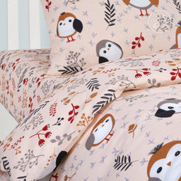 Пташка 1,5 сп./Пододеяльник: 1 шт. - 215*143; Простыня: 1 шт. - 214*150; Наволочка: 2 шт. - 70*70; Бязь детская