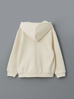 Kap??onlu Erkek ?ocuk Fermuarl? Sweatshirt