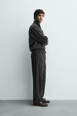 RELAXED FIT PINSTRIPED TROUSERS - Zara фото 4