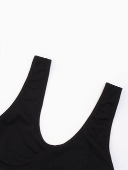 Топы бесшовные MINAKU, набор 3 шт., размер 48, цвет белый, чёрный, бежевый