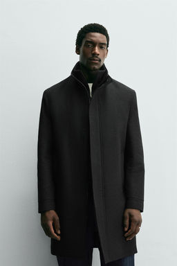 ABRIGO CUELLO DESMONTABLE / Gris - Zara фото 2