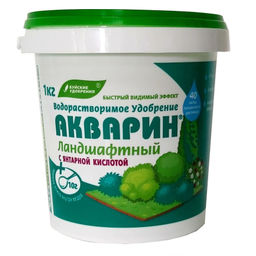 Компл.мин.удобр."Акварин-Ландшафтный" (газон,цветники кустарники) 1кг (водораств., с микроэл.) "БХЗ"