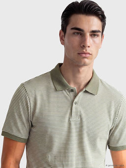 Polo Yaka ?izgili Erkek Ti??rt