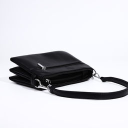 Сумка кросс-боди на молнии, 3 наружных кармана, цвет чёрный - Simaland фото 7