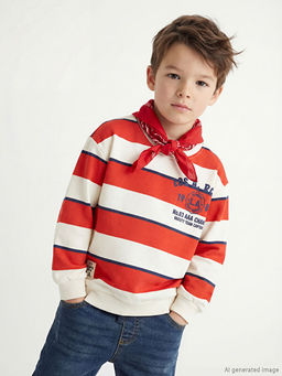 Bisiklet Yaka Erkek ?ocuk Sweatshirt