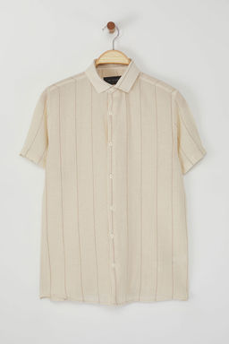 TRENDYOL MAN Premium Siyah Regular Fit Cizgili Dokulu Yazl?k Gomlek TMNSS23GO00063 - Trendyolmilla фото 11