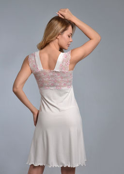 Ночная сорочка МИЛАНА (молоко/розовый №18/2) - Ивановская трикотажная компания фото 4