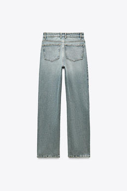 TRF STRAIGHT HIGH-WAIST JEANS - Zara фото 18