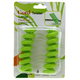 Держатель для кабеля 2 штуки 9,5х2,4см, силиконовый, Спираль, в блистере (Китай) - Домашняя мода фото 4