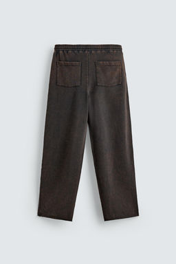 PANTAL?N JOGGER STRAIGHT FIT LAVADO / Gris antracita - Zara фото 8
