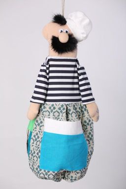 100% лен.сувенир(пакетница) Баба-Яга