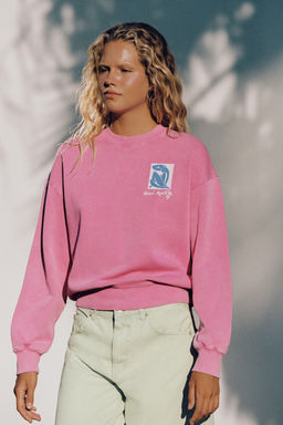 SUDADERA LAVADA HENRI MATISSE / Rosa - Zara фото 2