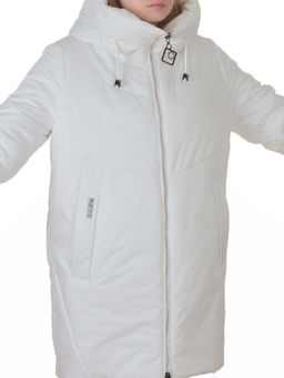 M-9090 WHITE Куртка зимняя женская (200 гр. холлофайбер)